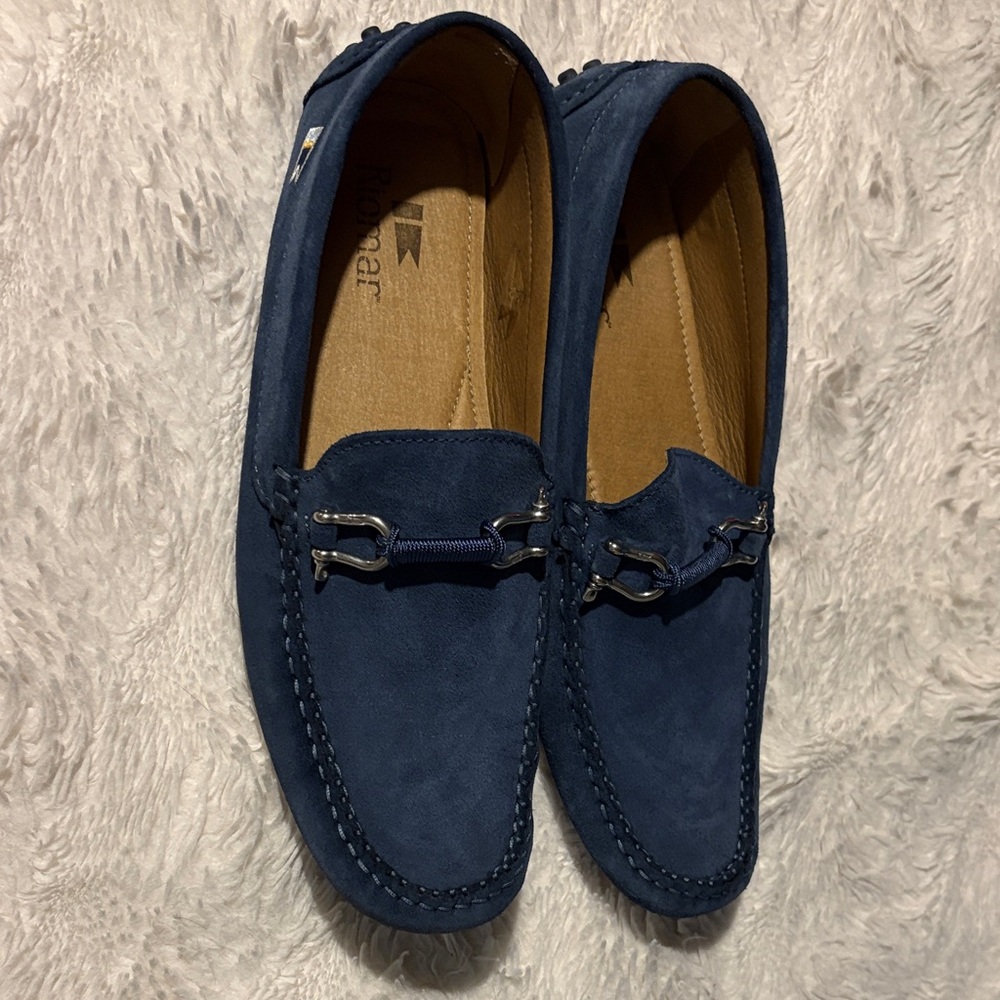 Men's Blue Moccasin Loafers